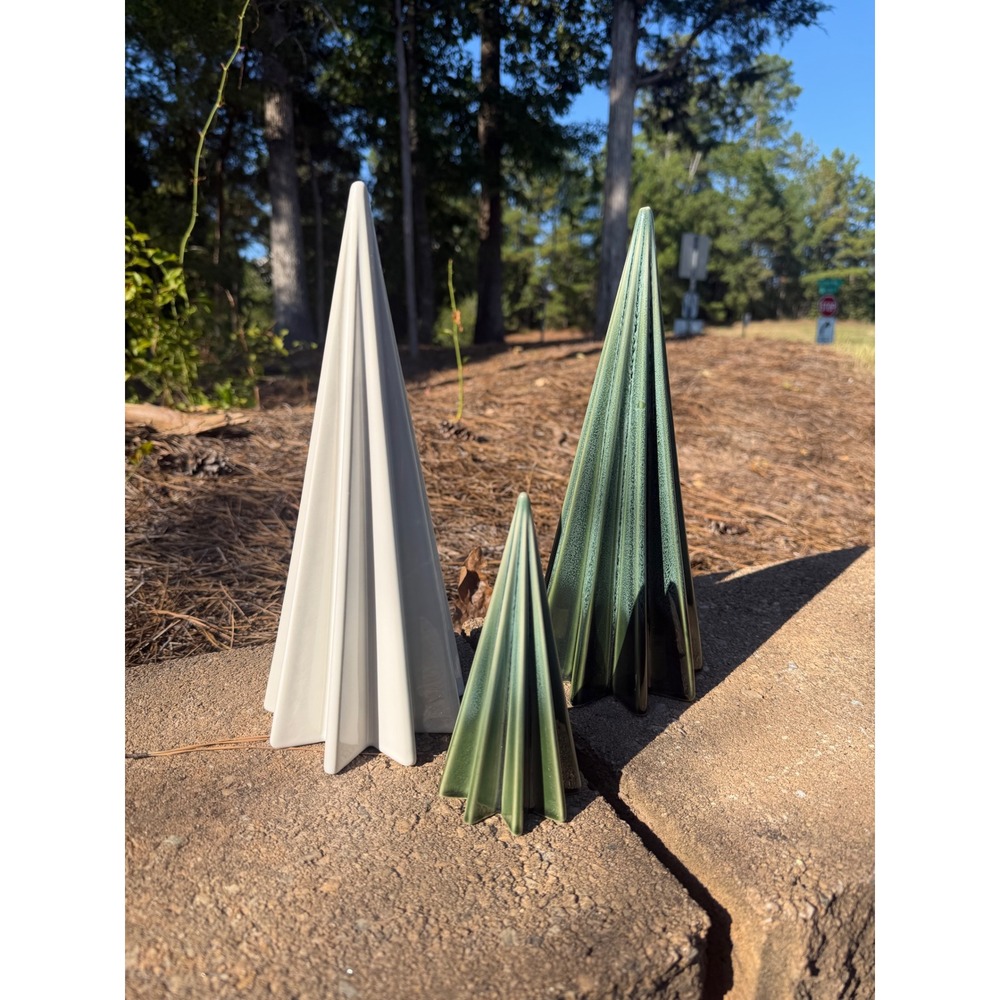Threshold Ceramic Decorative Tree Set 3 Holiday Decor 7-11" high